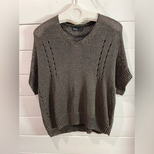 VERO MODA – Open knit short-sleeve sweater – Size M